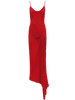 Georgia Hardinge Red Dazed Dress maxi floor length strappy pleated bestseller wedding guest formal gown