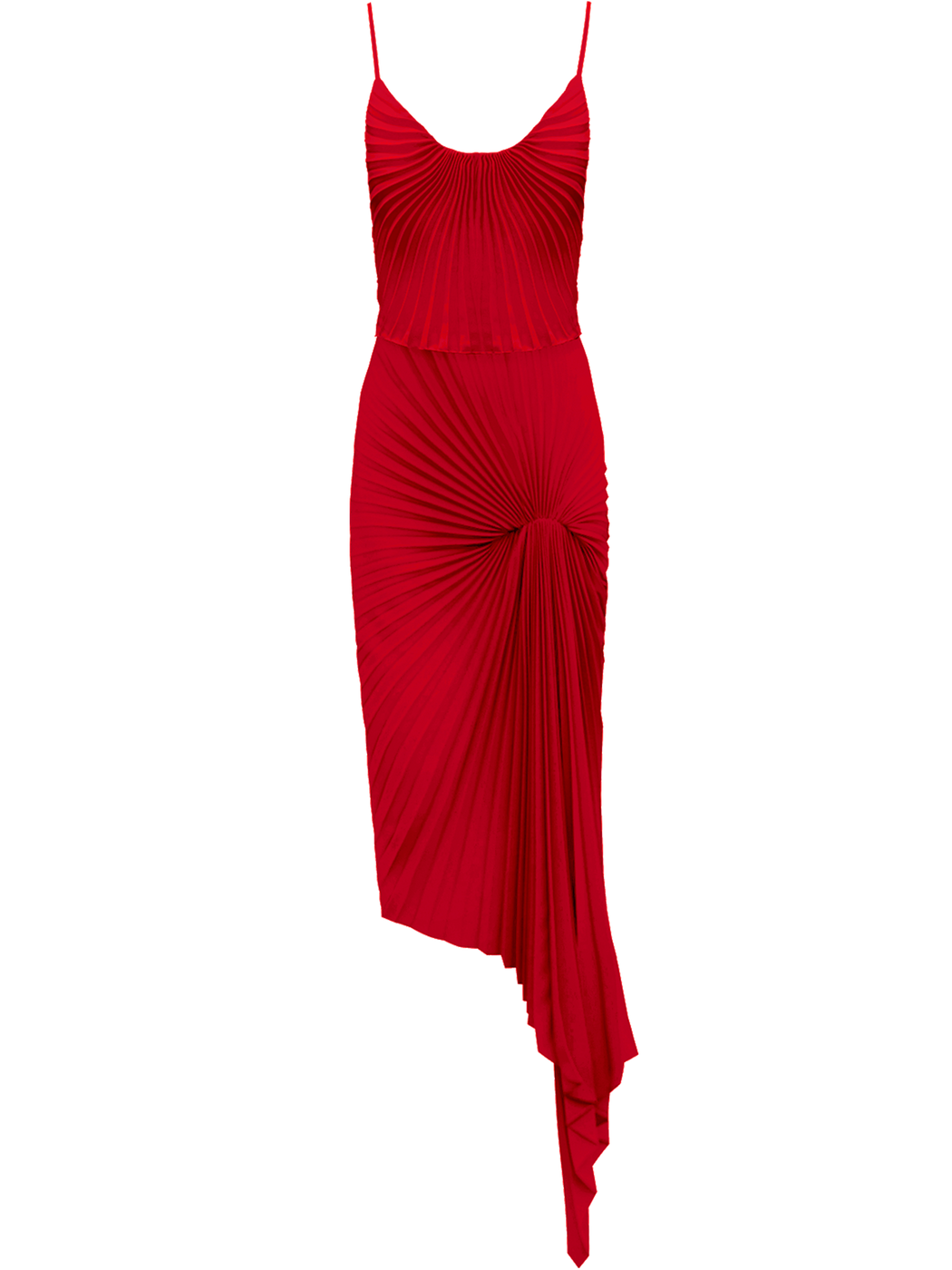 Georgia Hardinge Red Dazed Dress bestseller cocktail pleated asymmetric strappy wedding guest occasionwear