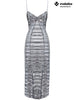Georgia Hardinge silver pleated dress mila illlusion plisse metallic jersey party wedding guest event occasionwear Malaika charity