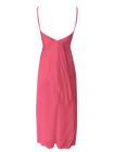 Georgia Hardinge Pink Empire Dress bow back pleated midi strappy wedding guest tie bustier
