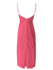 Georgia Hardinge Pink Empire Dress bow back pleated midi strappy wedding guest tie bustier
