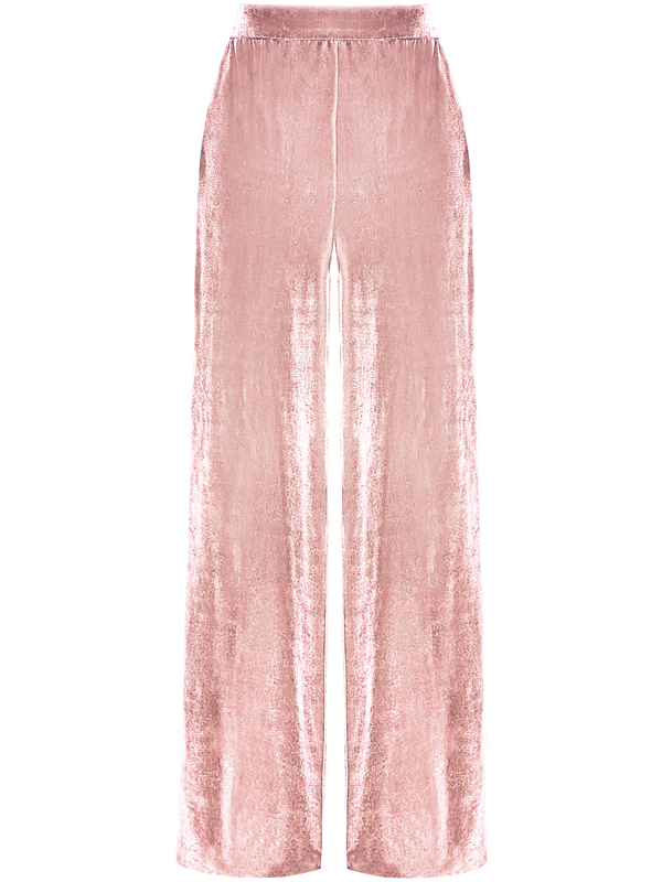 Georgia Hardinge Nero Trouser Pink velvet