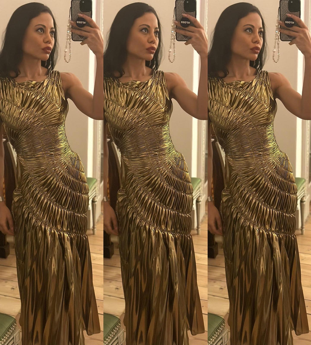 Fossil Dress - Ultra Gold - ORIGINAL SAMPLES