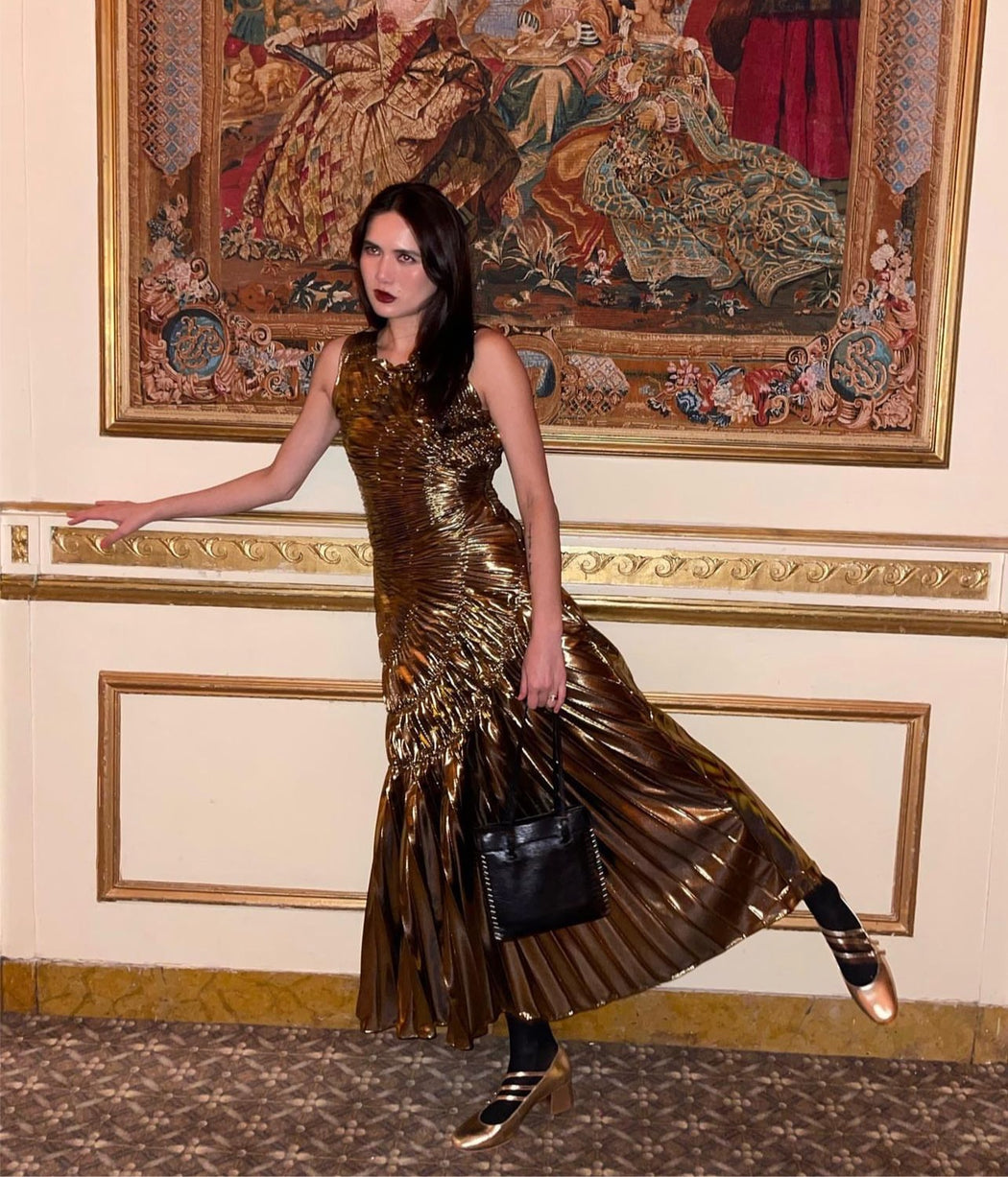 Fossil Dress - Ultra Gold - ORIGINAL SAMPLES