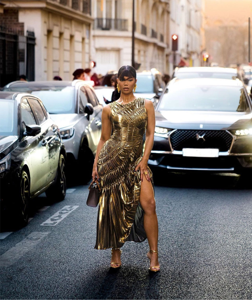 Fossil Dress - Ultra Gold - ORIGINAL SAMPLES