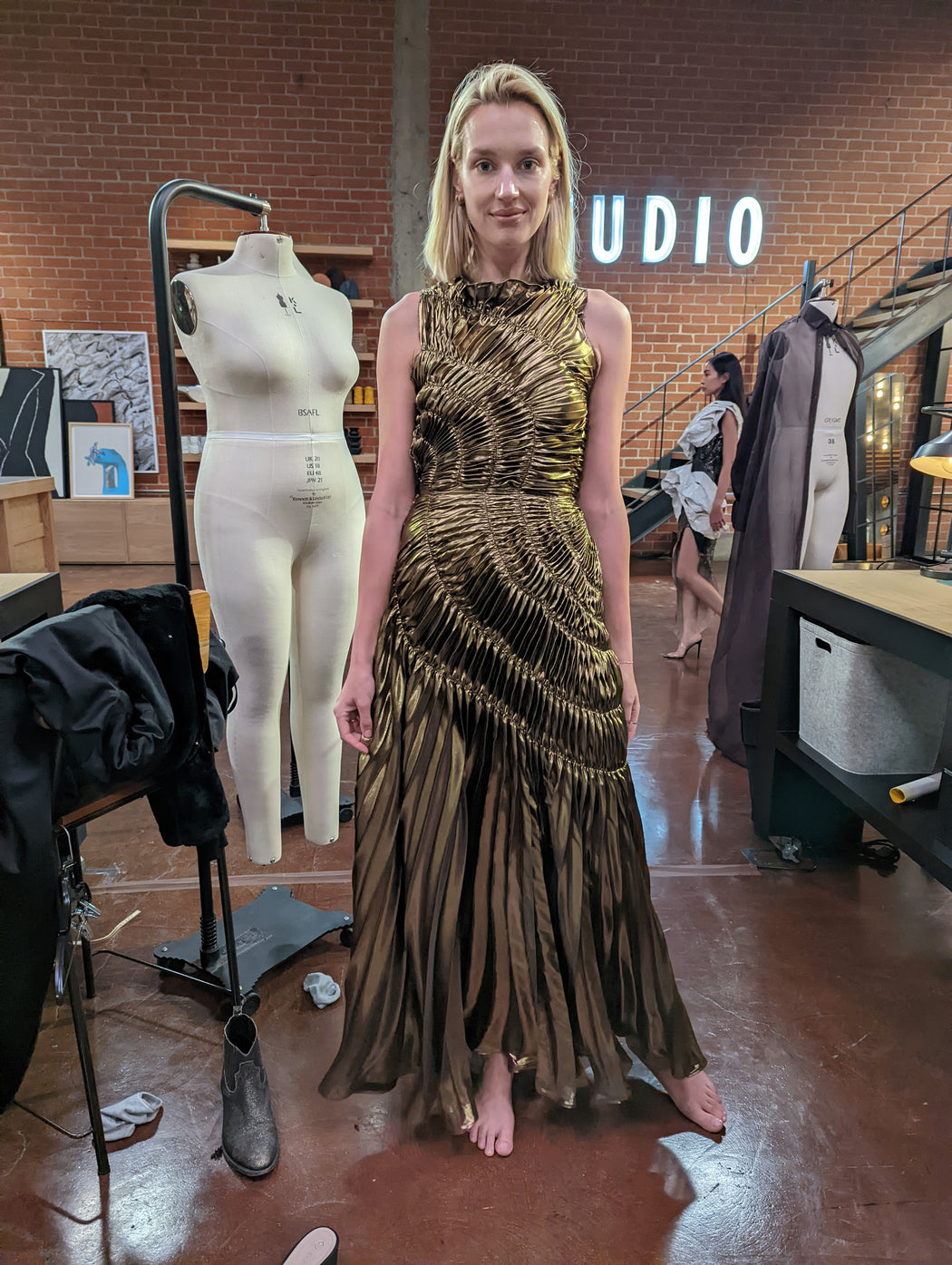Fossil Dress - Ultra Gold - ORIGINAL SAMPLES